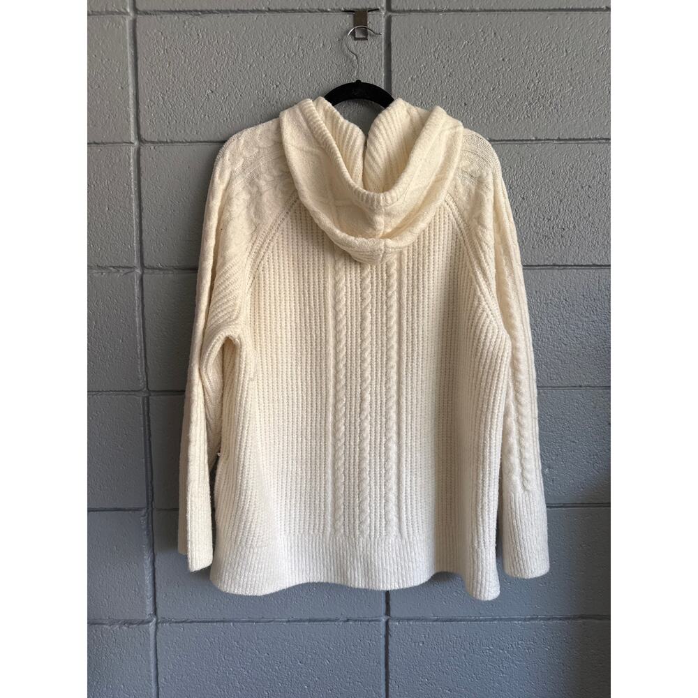 Abercrombie & Fitch the Lounge Collection Hooded Cable Knit Cozy Sweater size XL - Picture 4 of 4